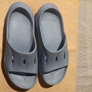 Hoka Gray Slide Sandals
